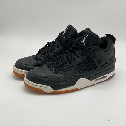 Air Jordan 4 Retro Black Laser - Black - Pre-owned - Size 14M, Replacement box