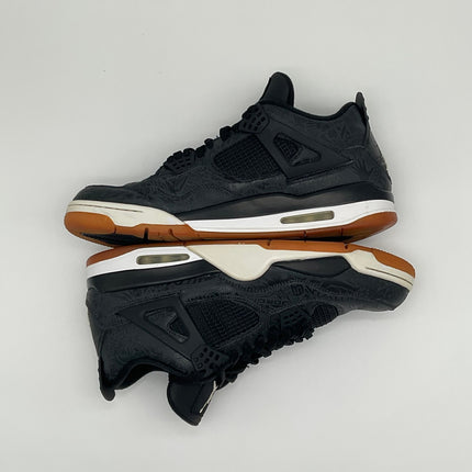 Air Jordan 4 Retro Black Laser - Black - Pre-owned - Size 14M, Replacement box