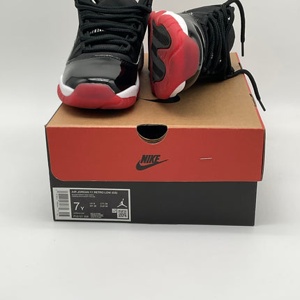 Air Jordan 11 Retro Low Bred (GS) - Bred - Pre-owned - Size 7M, OG Box