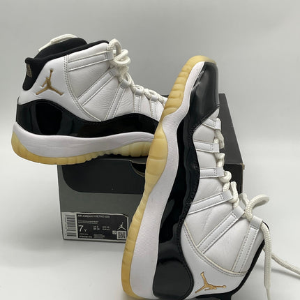 Air Jordan 11 Retro DMP Gratitude (GS) - White Gold - Pre-owned - Size 7M