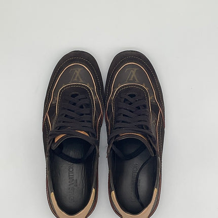 Louis Vuitton Monogram Low-Top Sneaker – Brown – Pre-Owned – Size US 9, OG Box