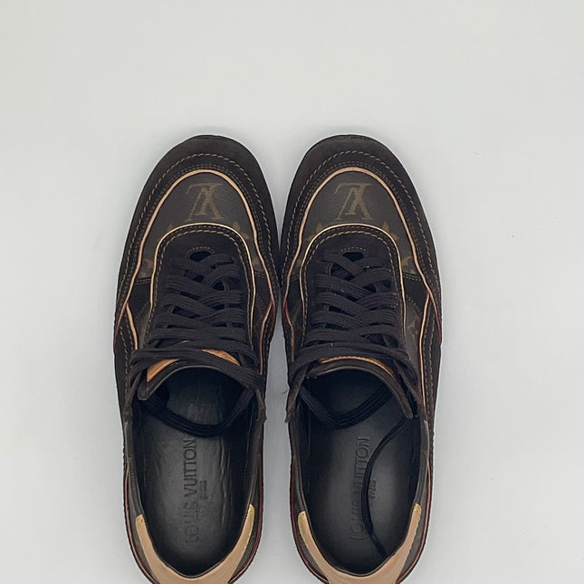 Louis Vuitton Monogram Low-Top Sneaker – Brown – Pre-Owned – Size US 9, OG Box