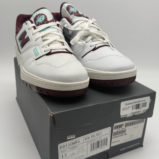 New Balance New Balance 550 “White Burgundy Mint” sneakers - Buy online at 12UP Kicks