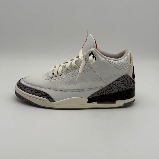 Air Jordan 3 Retro - OG White Cement Reimagined - Pre-owned - Size 11.5M, Rep Box