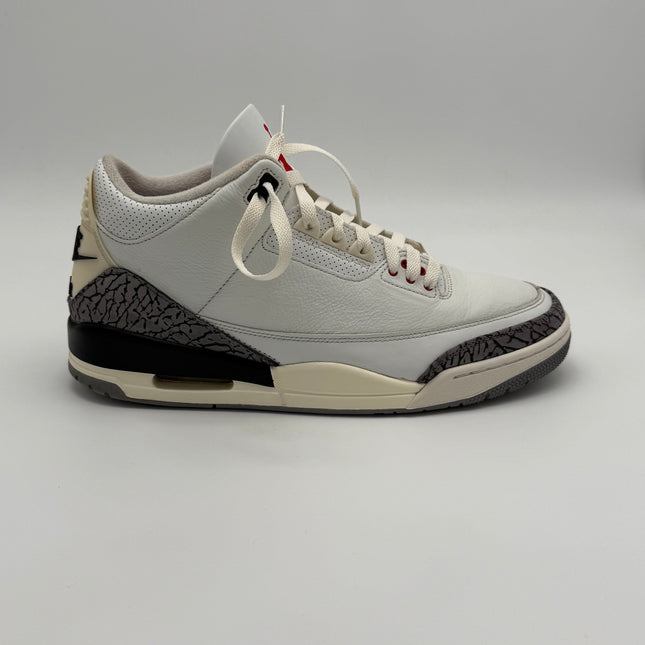 Air Jordan 3 Retro - OG White Cement Reimagined - Pre-owned - Size 11.5M, Rep Box