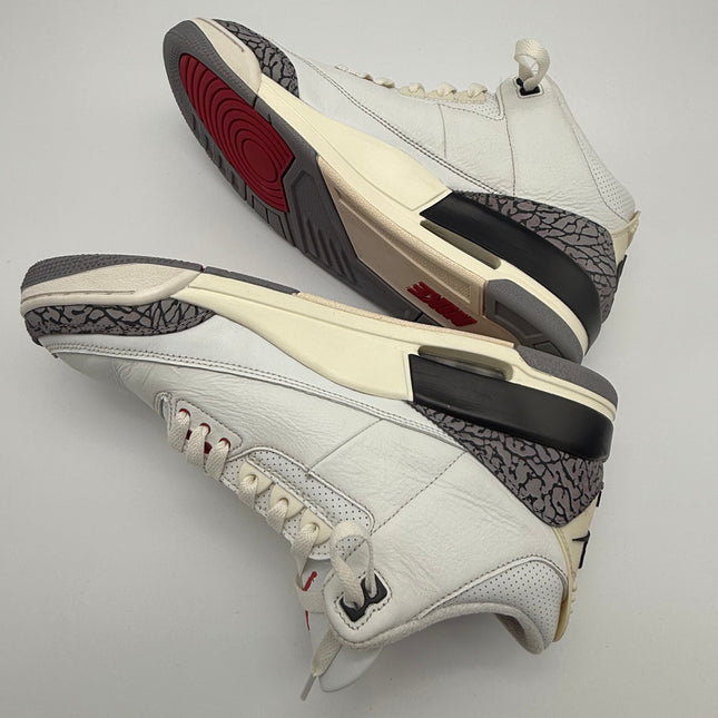 Air Jordan 3 Retro - OG White Cement Reimagined - Pre-owned - Size 11.5M, Rep Box