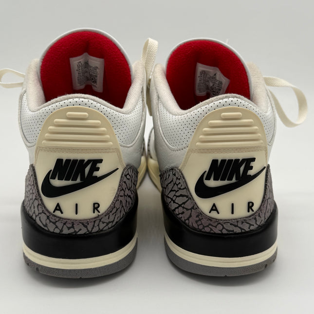 Air Jordan 3 Retro - OG White Cement Reimagined - Pre-owned - Size 11.5M, Rep Box