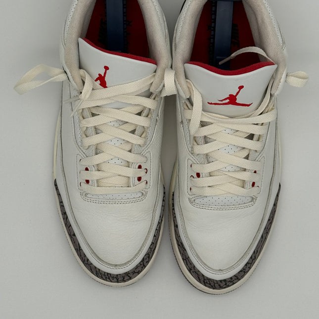 Air Jordan 3 Retro - OG White Cement Reimagined - Pre-owned - Size 11.5M, Rep Box
