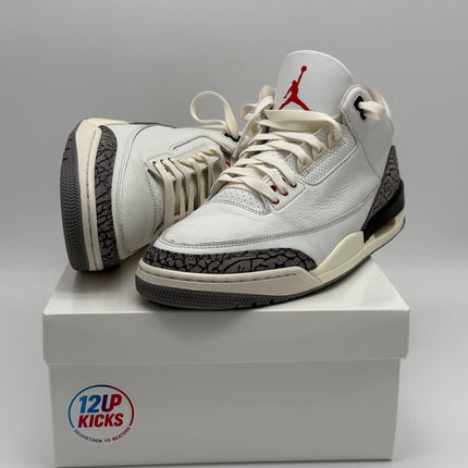 Air Jordan 3 Retro - OG White Cement Reimagined - Pre-owned - Size 11.5M, Rep Box