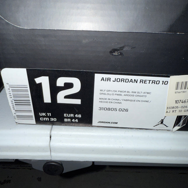 Air Jordan 10 Retro - Charlotte - Pre-owned - Size 12M, Rep Box