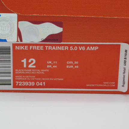 Nike Free Trainer 5.0 V6 Amp 'Duke' (2015) – Brand New - Size 12M, OG Box