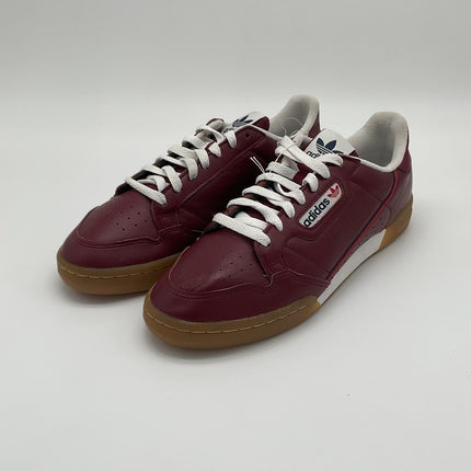 adidas Continental 80 Burgundy size 10 - angled pair