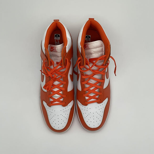 Nike Dunk High Syracuse size 15 - top down